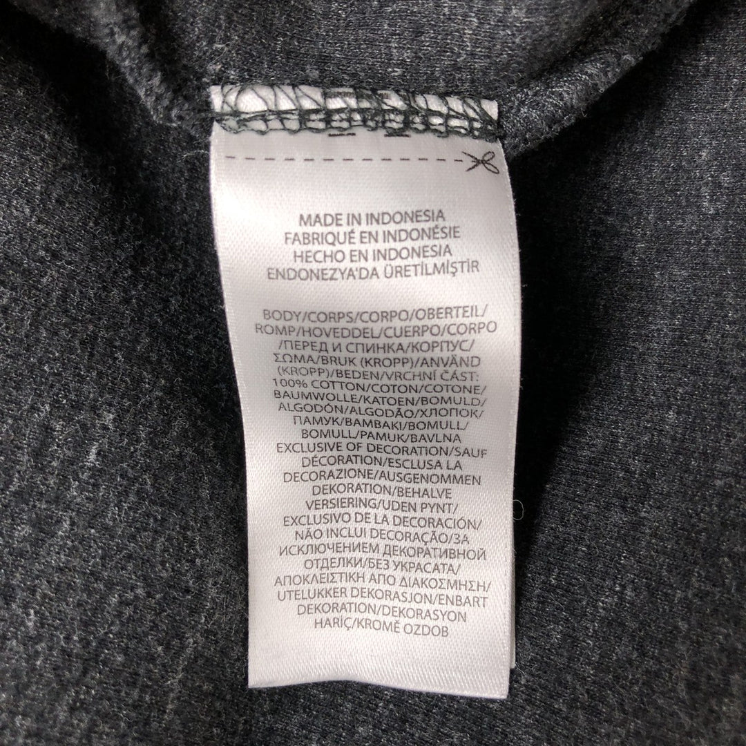 Ralph Lauren POLO RALPH LAUREN Half-Zip Sweatshirt, Men's XL cotton Charcoal Vintage Second Hand