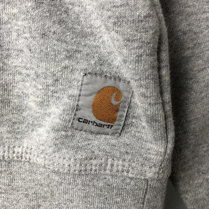 Carhartt Relaxed Fit Half-Zip Sweatshirt, Men's Size L cotton gray type Vintage Second Hand