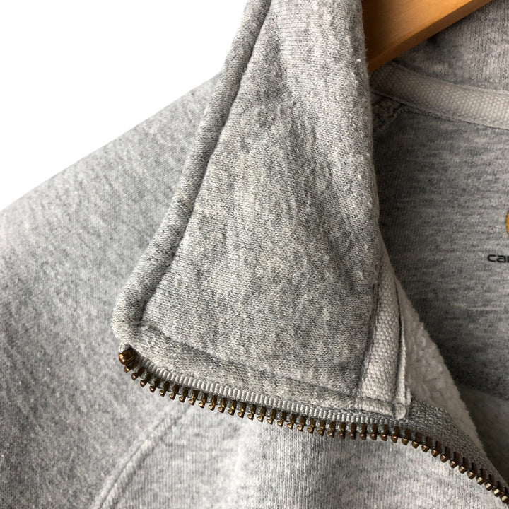 Carhartt Relaxed Fit Half-Zip Sweatshirt, Men's Size L cotton gray type Vintage Second Hand