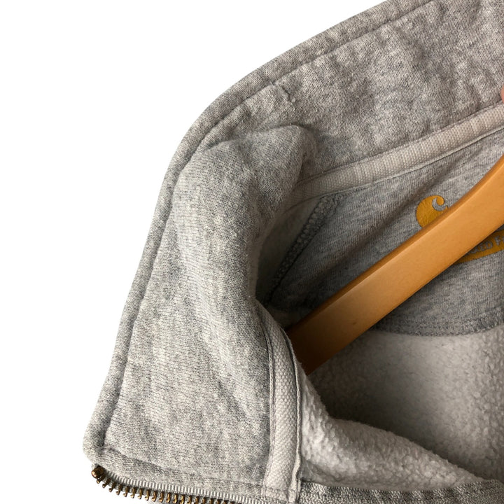 Carhartt Relaxed Fit Half-Zip Sweatshirt, Men's Size L cotton gray type Vintage Second Hand