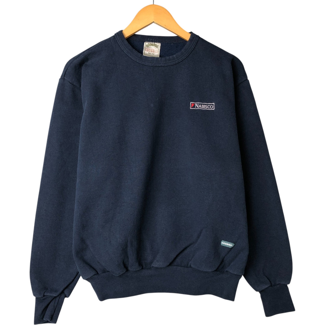 HAMMILL CASUALS NABISCO Advertising Sweatshirt, Made in Canada, Men's Size M cotton navy blue type Vintage Second Hand