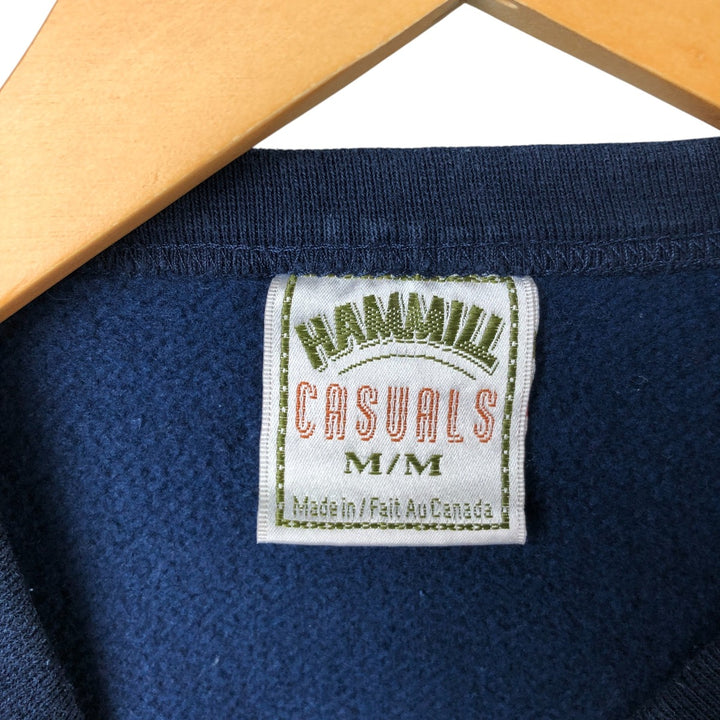HAMMILL CASUALS NABISCO Advertising Sweatshirt, Made in Canada, Men's Size M cotton navy blue type Vintage Second Hand