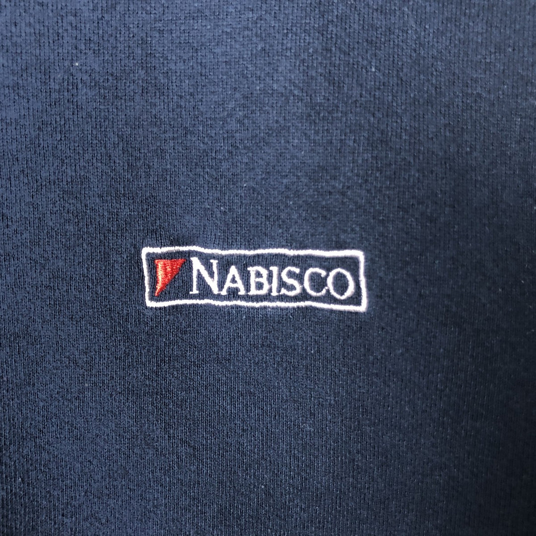 HAMMILL CASUALS NABISCO Advertising Sweatshirt, Made in Canada, Men's Size M cotton navy blue type Vintage Second Hand