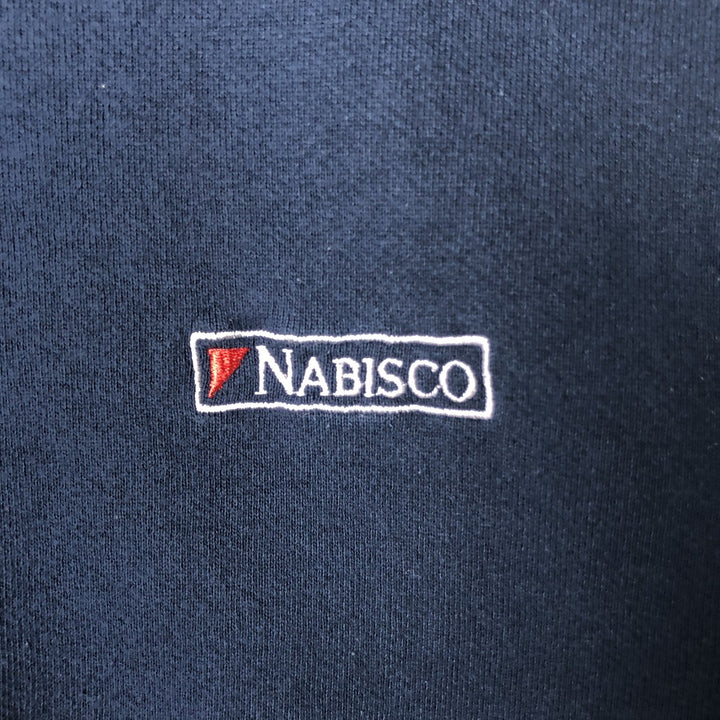 HAMMILL CASUALS NABISCO Advertising Sweatshirt, Made in Canada, Men's Size M cotton navy blue type Vintage Second Hand
