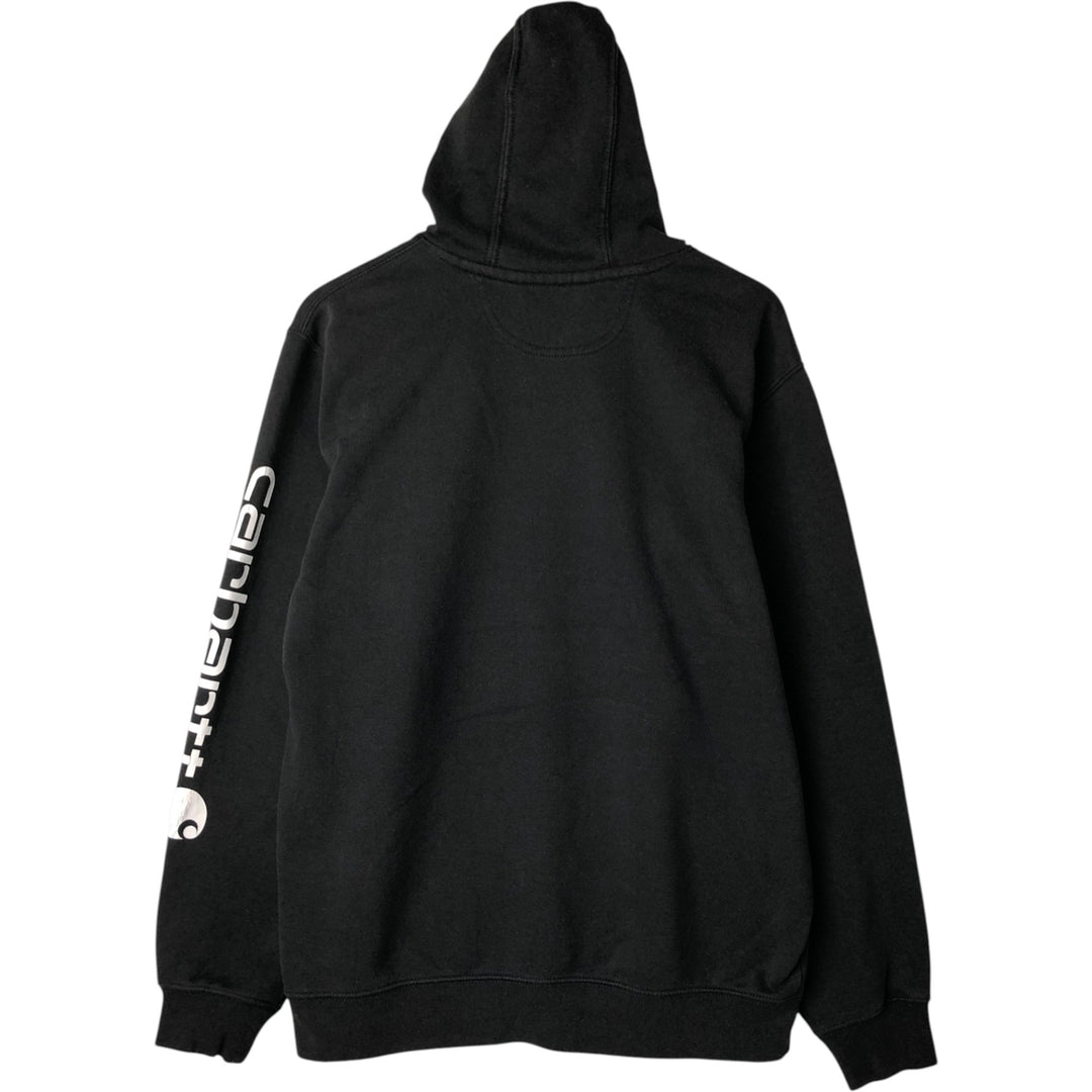 Carhartt Loose Fit Sweat Pullover Hoodie, Men's M Size cotton black type Vintage Second Hand