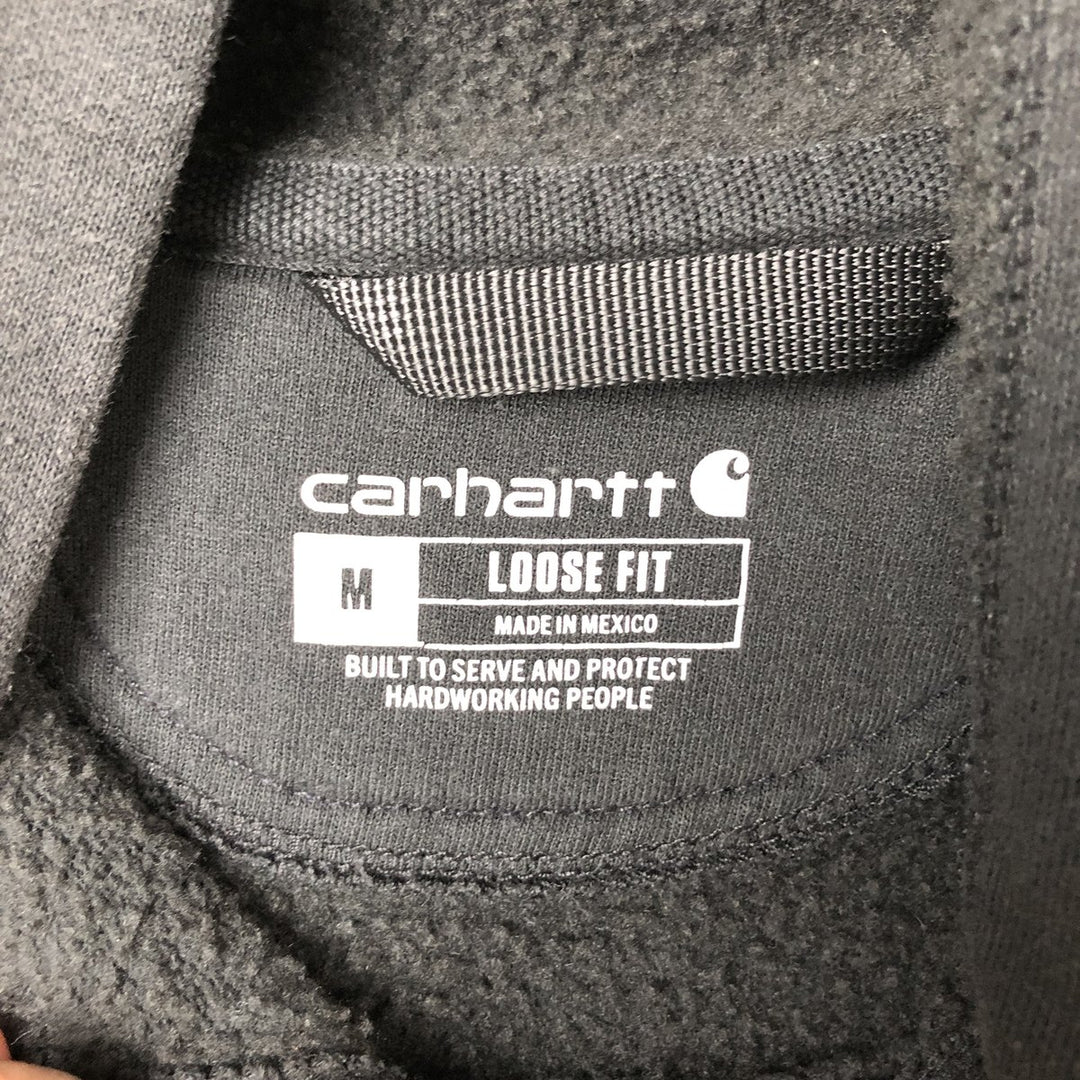 Carhartt Loose Fit Sweat Pullover Hoodie, Men's M Size cotton black type Vintage Second Hand