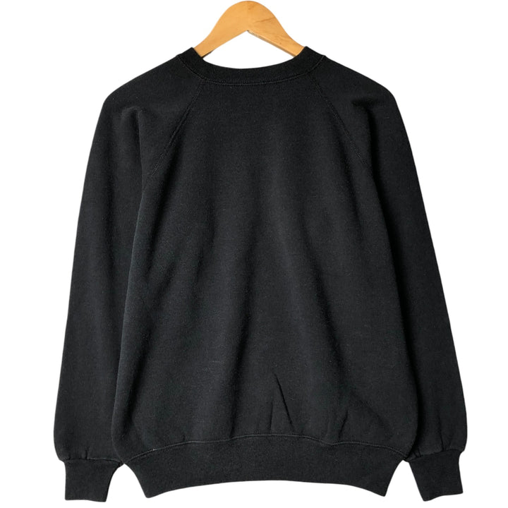 Vintage 90'S Hanes HER WAY plain blank sweatshirt, made in the USA, size L, women's. acrylic black type Vintage Second Hand