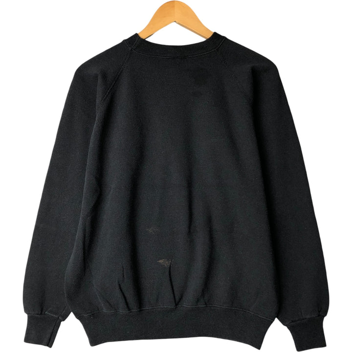 Vintage 90'S Hanes HER WAY plain blank sweatshirt, made in the USA, size L, women's. acrylic black type Vintage Second Hand