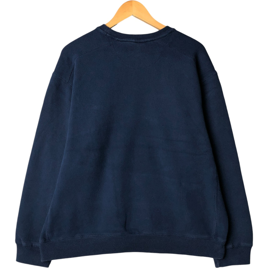 Starter One-Point Logo Sweatshirt, Men's Size L cotton navy blue type Vintage Second Hand