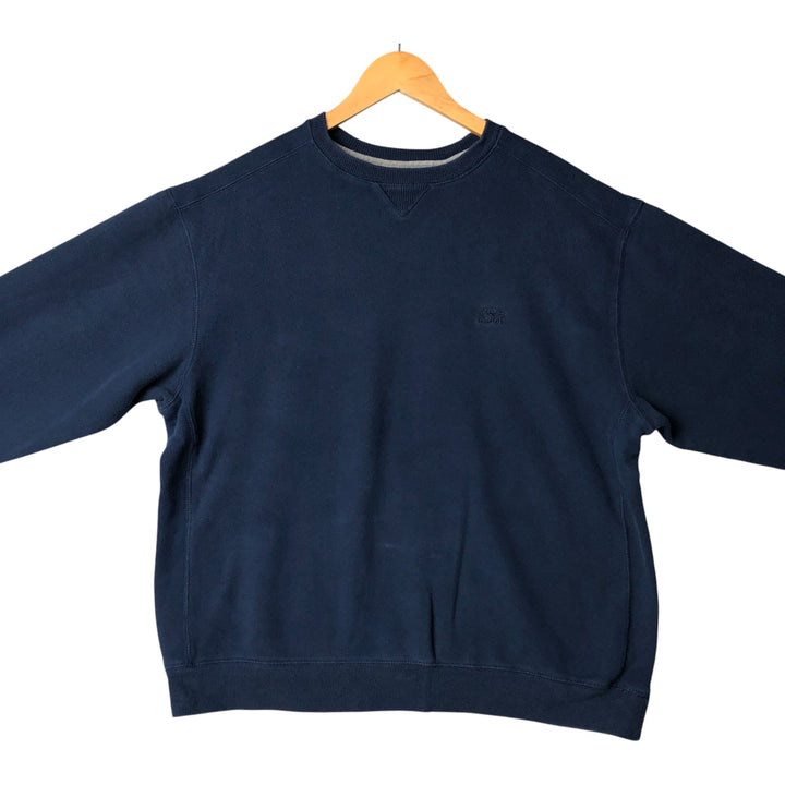 Starter One-Point Logo Sweatshirt, Men's Size L cotton navy blue type Vintage Second Hand