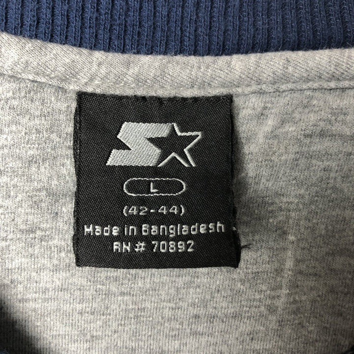 Starter One-Point Logo Sweatshirt, Men's Size L cotton navy blue type Vintage Second Hand