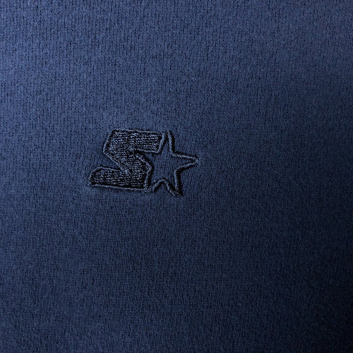 Starter One-Point Logo Sweatshirt, Men's Size L cotton navy blue type Vintage Second Hand