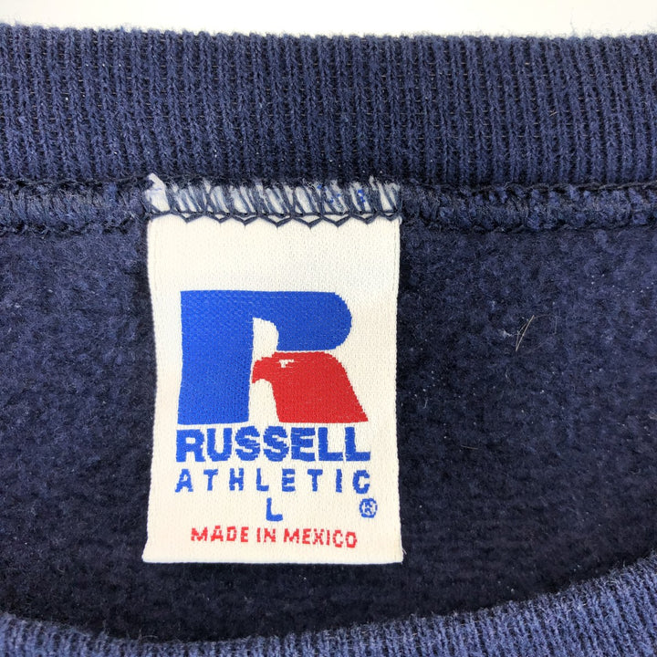 Starter One-Point Logo Sweatshirt, Men's Size L cotton navy blue type Vintage Second Hand