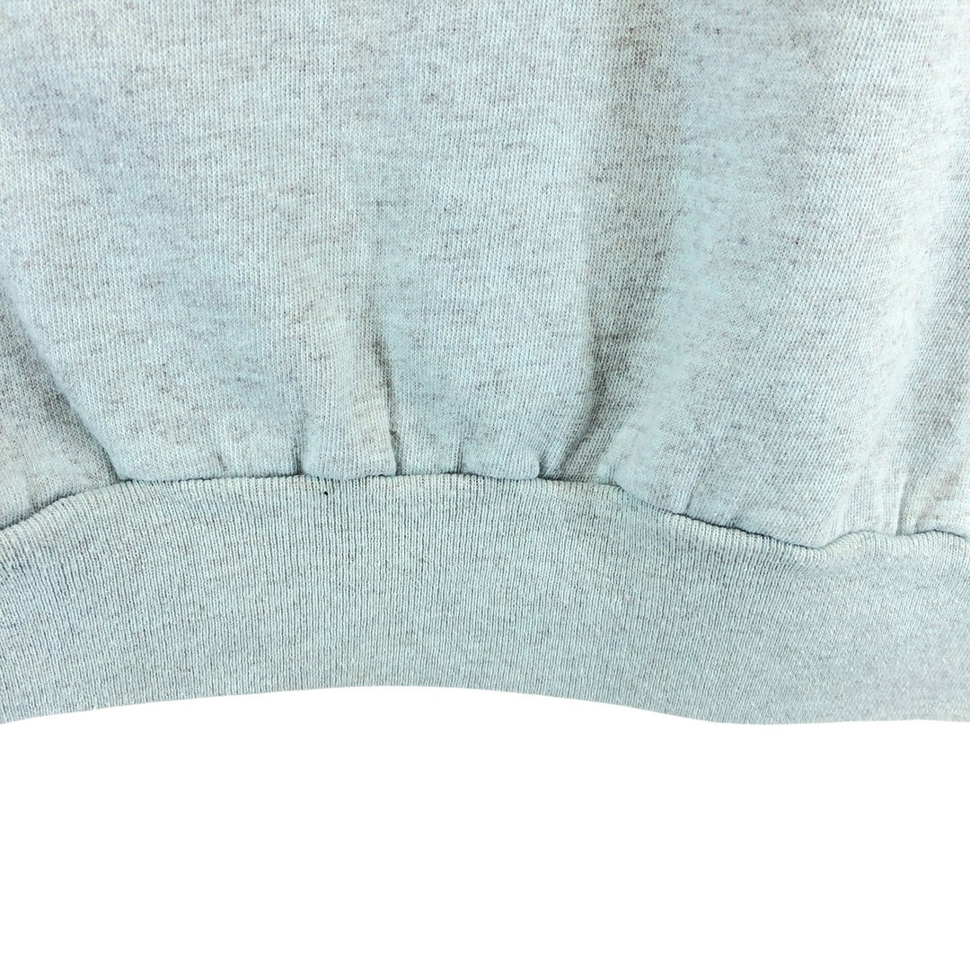 80'S PANNILL plain blank sweatshirt, sweatshirt, made in USA, men's XL size, vintage polyester Blue type light blue Vintage Second Hand