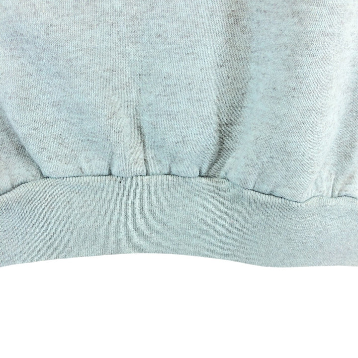 80'S PANNILL plain blank sweatshirt, sweatshirt, made in USA, men's XL size, vintage polyester Blue type light blue Vintage Second Hand