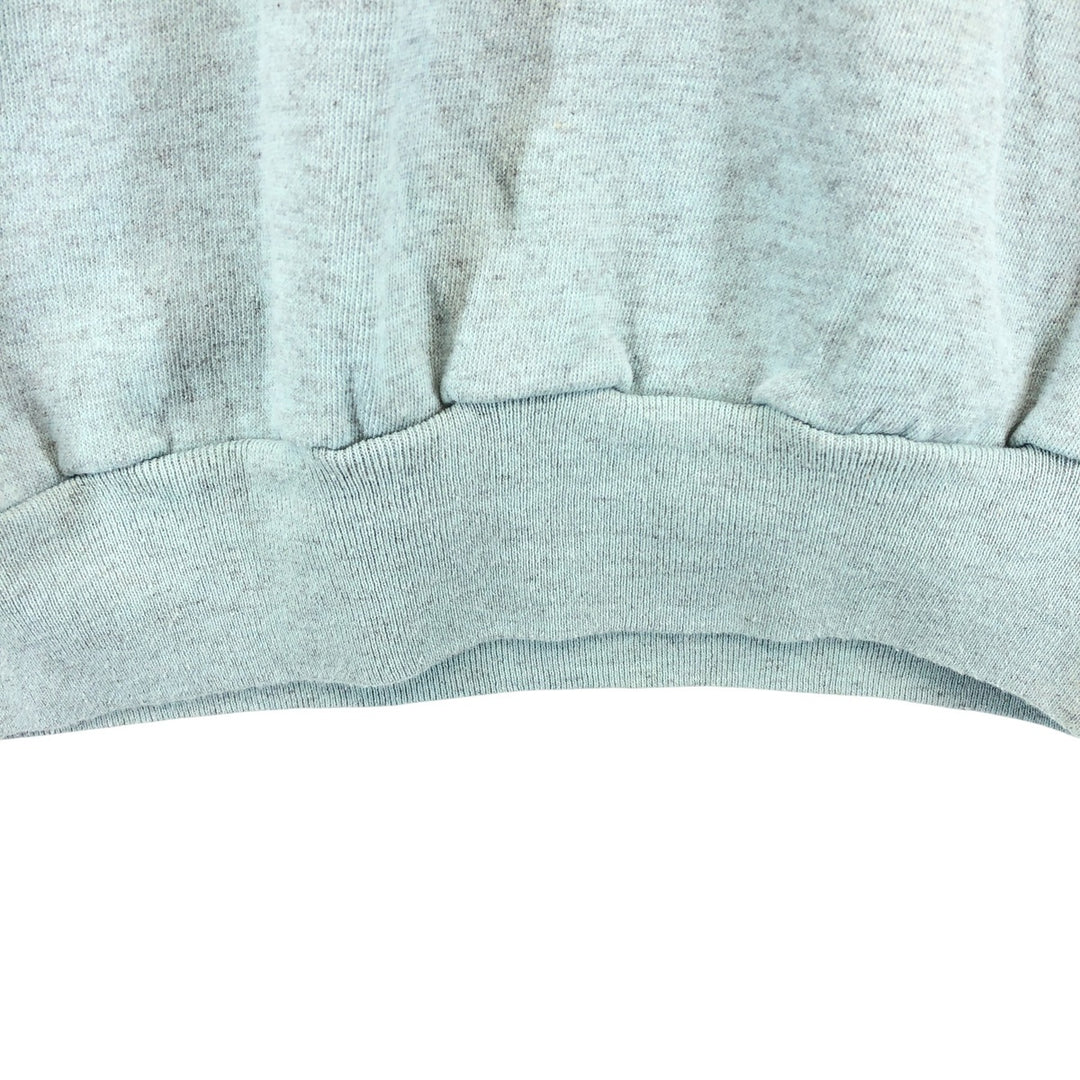 80'S PANNILL plain blank sweatshirt, sweatshirt, made in USA, men's XL size, vintage polyester Blue type light blue Vintage Second Hand