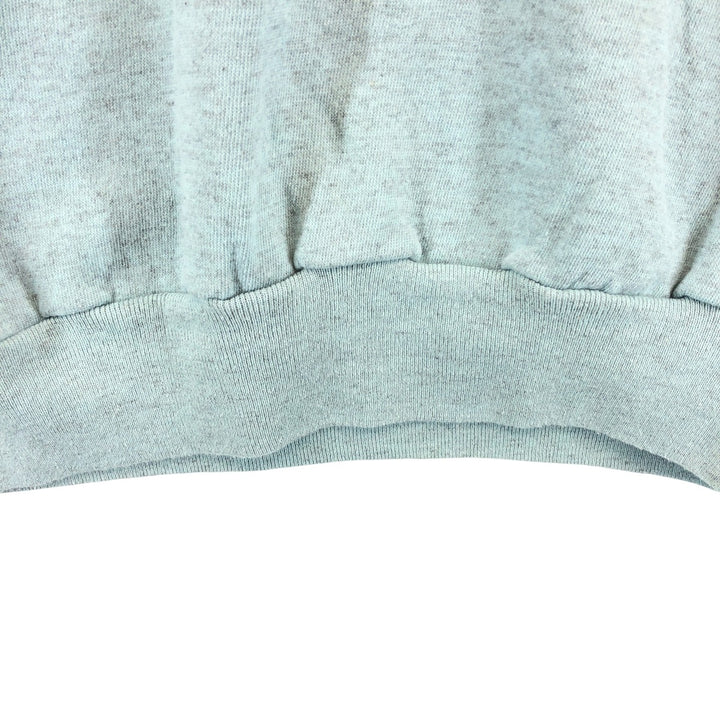 80'S PANNILL plain blank sweatshirt, sweatshirt, made in USA, men's XL size, vintage polyester Blue type light blue Vintage Second Hand