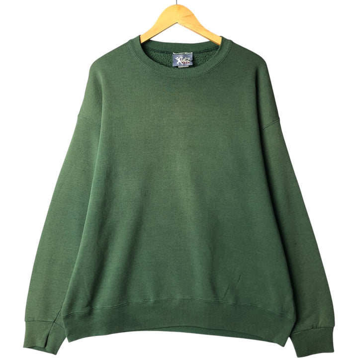 90s-00'S Lee plain blank sweatshirt, Made in USA, Men's XL unclear Green type dark green Vintage Second Hand