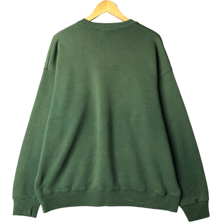 90s-00'S Lee plain blank sweatshirt, Made in USA, Men's XL unclear Green type dark green Vintage Second Hand