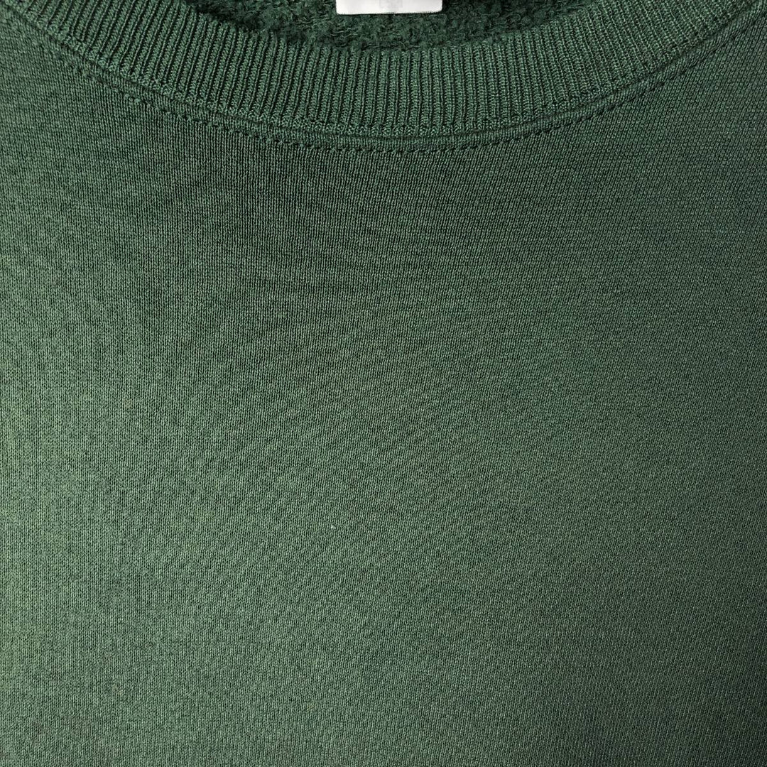 90s-00'S Lee plain blank sweatshirt, Made in USA, Men's XL unclear Green type dark green Vintage Second Hand