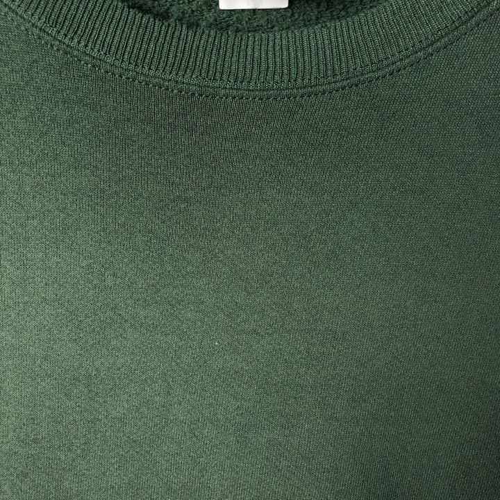 90s-00'S Lee plain blank sweatshirt, Made in USA, Men's XL unclear Green type dark green Vintage Second Hand
