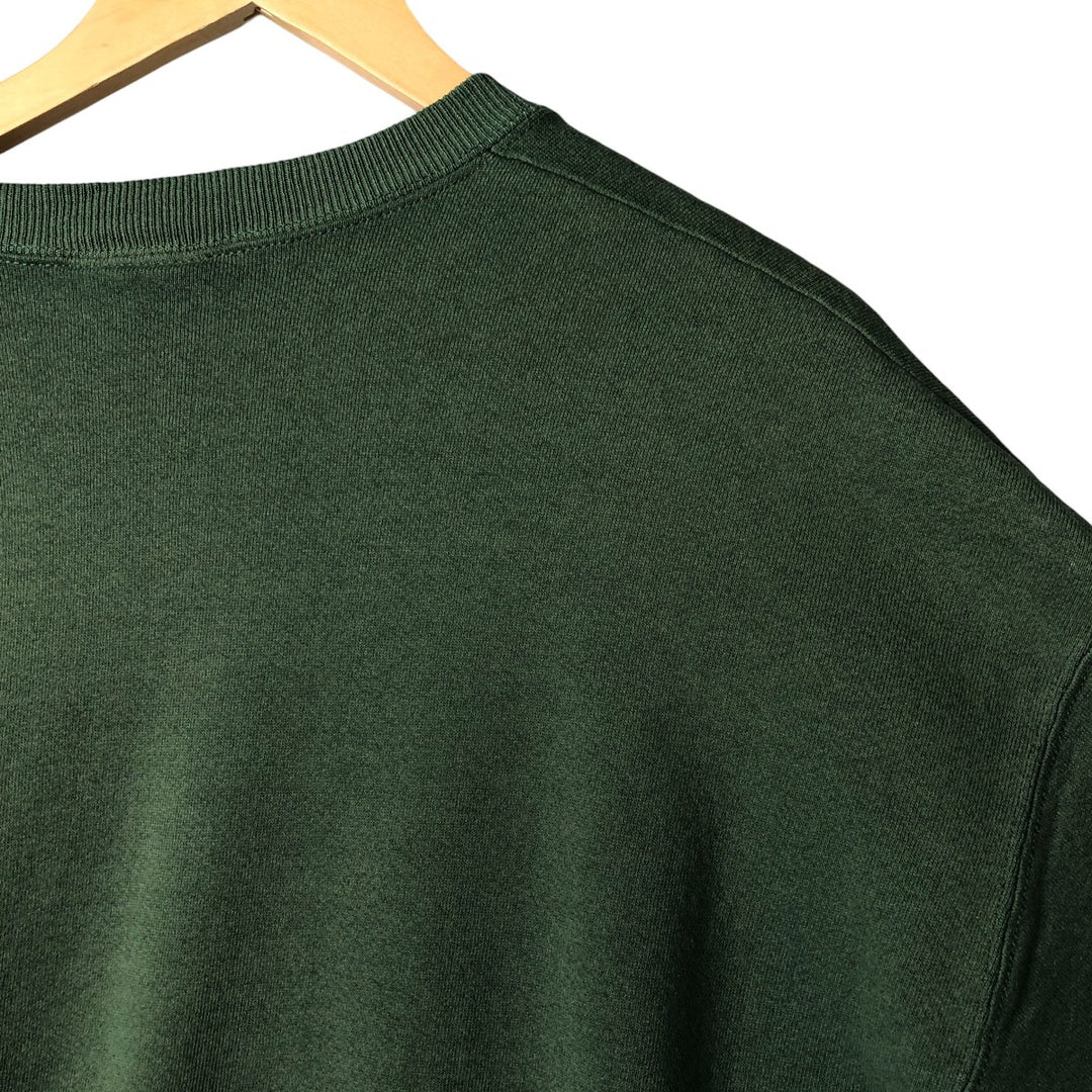 90s-00'S Lee plain blank sweatshirt, Made in USA, Men's XL unclear Green type dark green Vintage Second Hand