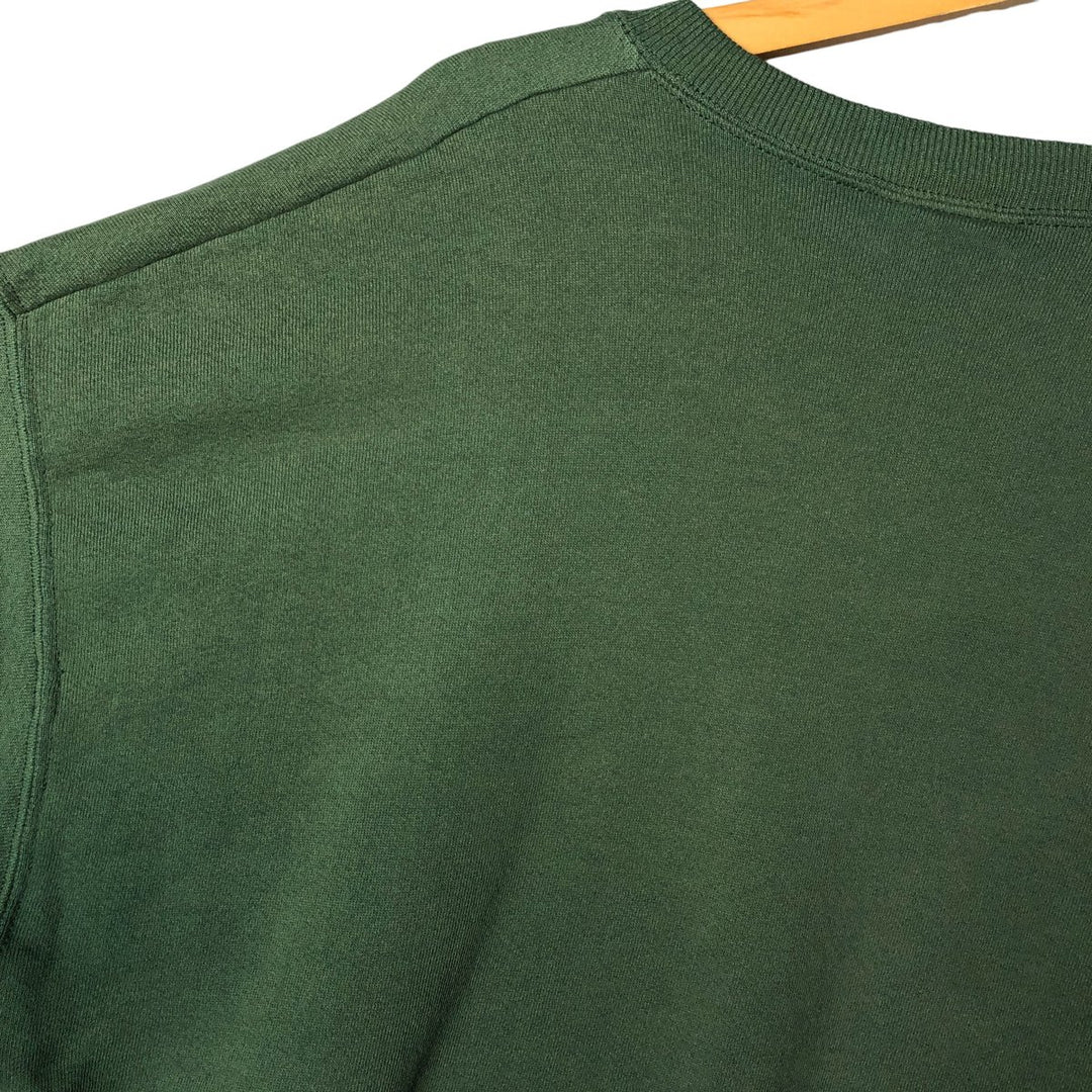 90s-00'S Lee plain blank sweatshirt, Made in USA, Men's XL unclear Green type dark green Vintage Second Hand