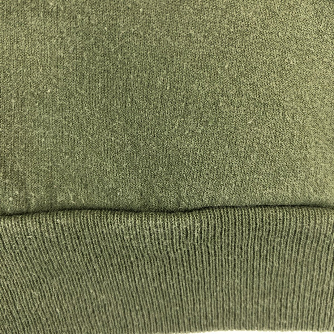 00'S Jerzees Plain Blank Sweatshirt Trainer Men's Size L cotton Khaki type Vintage Second Hand