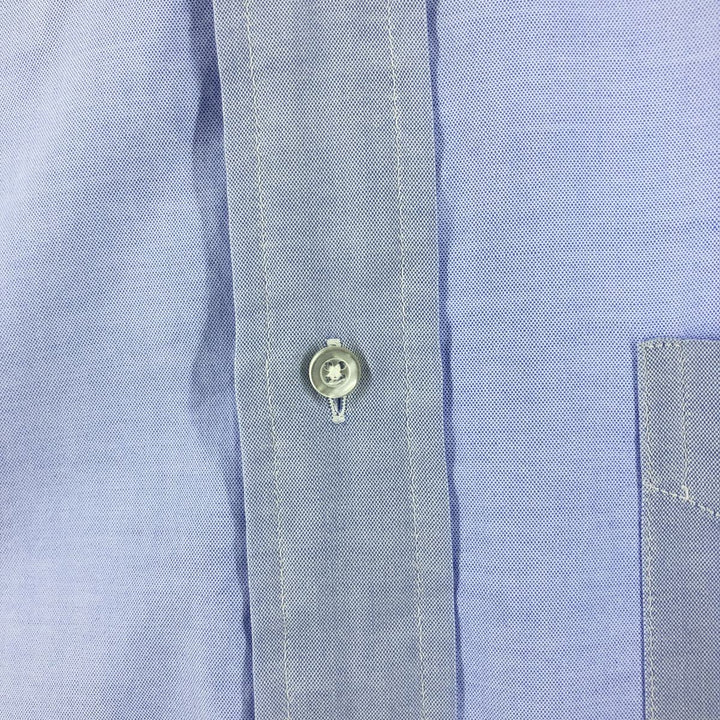 80s-90'S Brooks Brothers MAKERS Long Sleeve Button Down Shirt Made in USA Men's Size L Vintage cotton Blue type light blue Vintage Second Hand