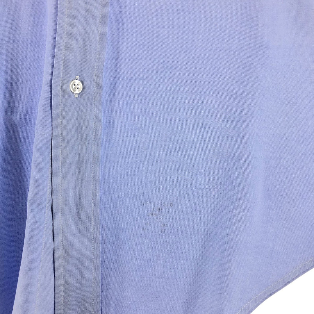 80s-90'S Brooks Brothers MAKERS Long Sleeve Button Down Shirt Made in USA Men's Size L Vintage cotton Blue type light blue Vintage Second Hand