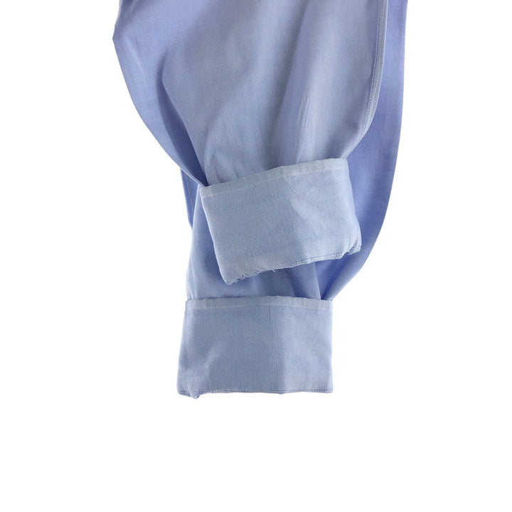 80s-90'S Brooks Brothers MAKERS Long Sleeve Button Down Shirt Made in USA Men's Size L Vintage cotton Blue type light blue Vintage Second Hand