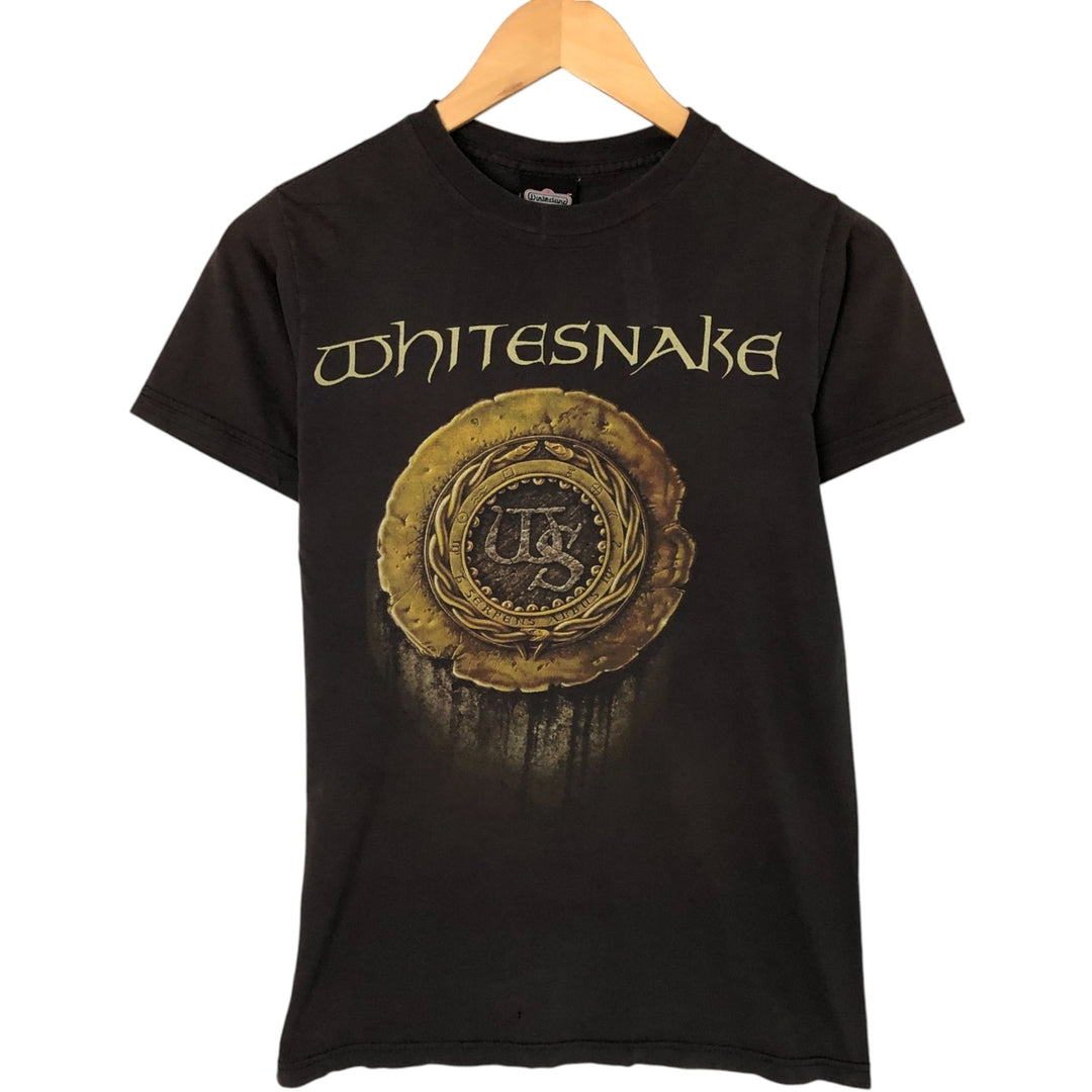 Winterland WHITESNAKE Whitesnake Band T-shirt, Band T, Women's Size S cotton black type Vintage Second Hand