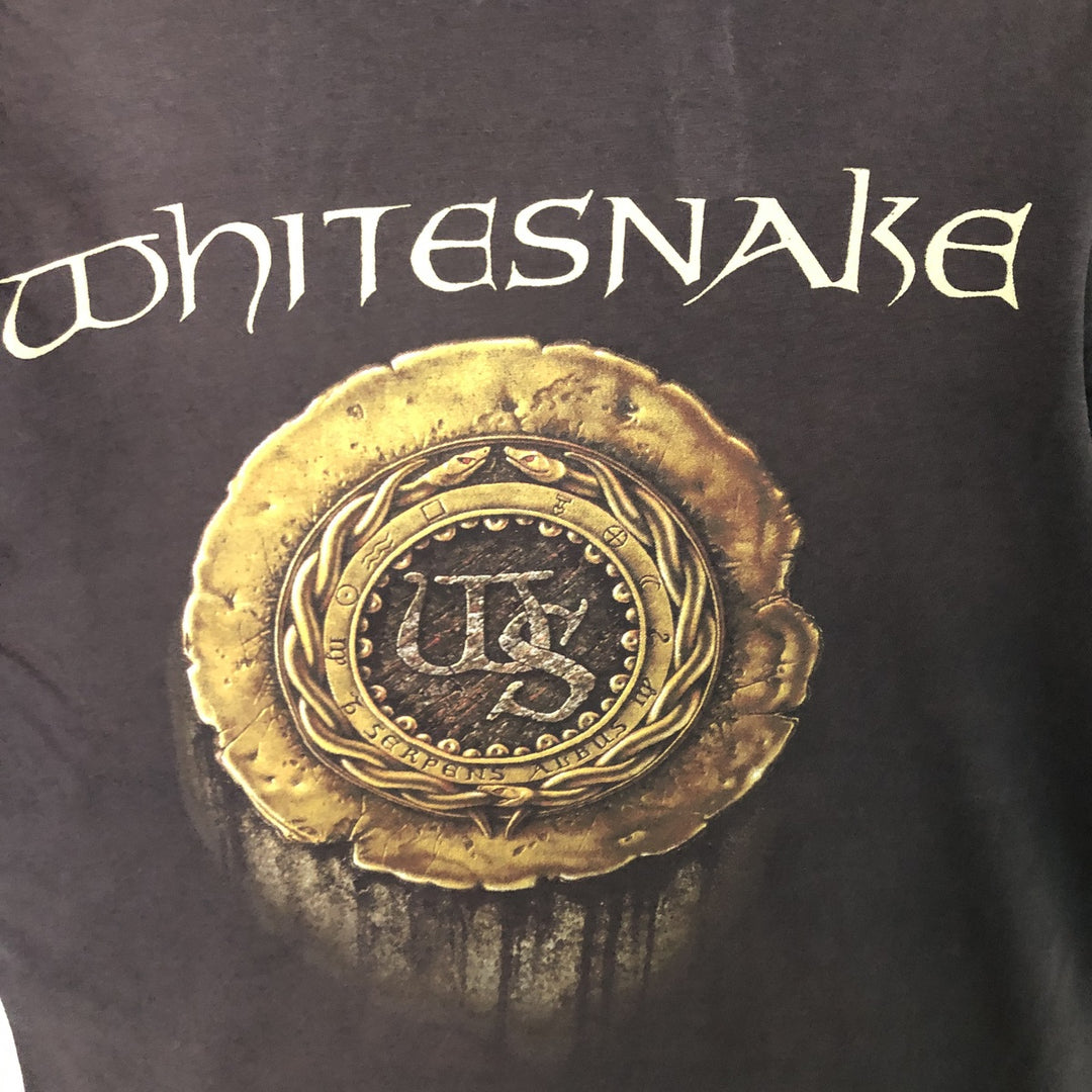 Winterland WHITESNAKE Whitesnake Band T-shirt, Band T, Women's Size S cotton black type Vintage Second Hand