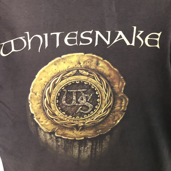 Winterland WHITESNAKE Whitesnake Band T-shirt, Band T, Women's Size S cotton black type Vintage Second Hand