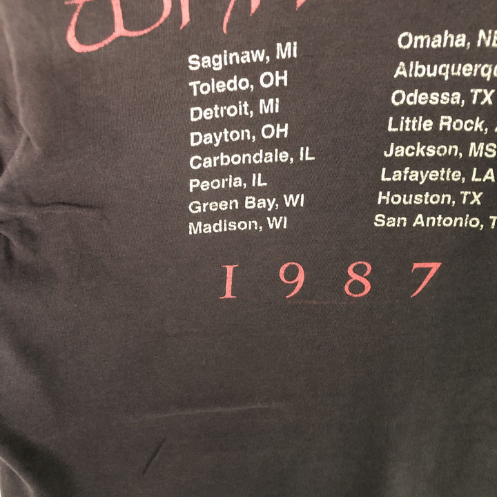 Winterland WHITESNAKE Whitesnake Band T-shirt, Band T, Women's Size S cotton black type Vintage Second Hand