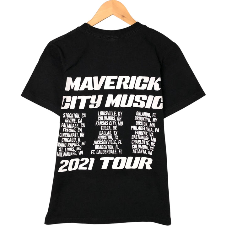 SHAKA WEAR MARVERICK CITY MUSIC Band T-shirt, Band T, Women's Size S cotton black type Vintage Second Hand
