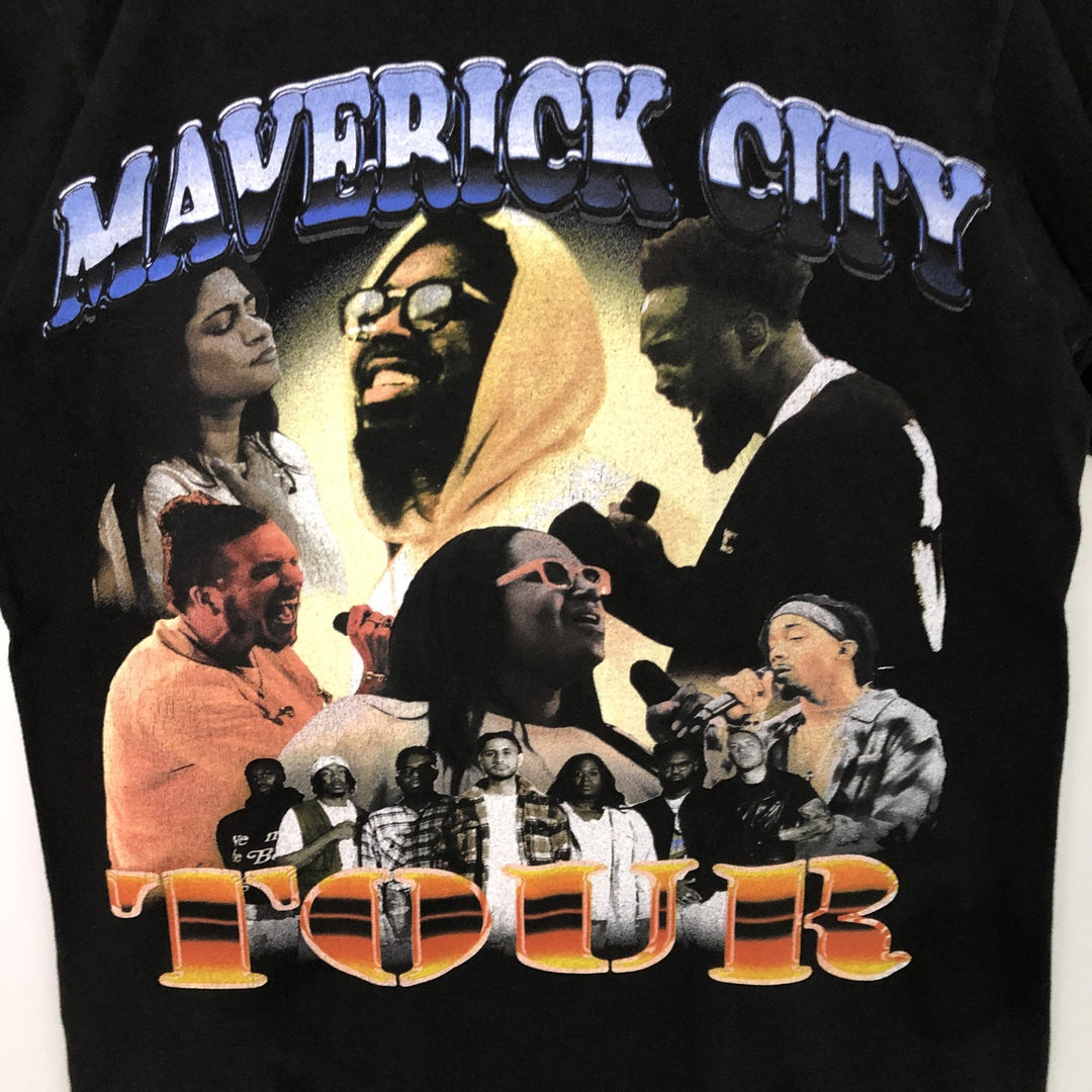 SHAKA WEAR MARVERICK CITY MUSIC Band T-shirt, Band T, Women's Size S cotton black type Vintage Second Hand