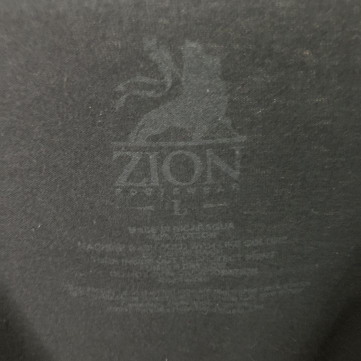 ZION ROOTSWEAR BOB MARLEY Bob Marley Cut-off Band T-Shirt Band T Women's L size cotton black type Vintage Second Hand