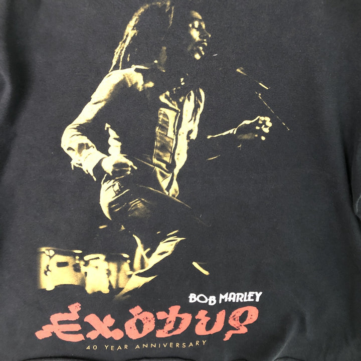 ZION ROOTSWEAR BOB MARLEY Bob Marley Cut-off Band T-Shirt Band T Women's L size cotton black type Vintage Second Hand