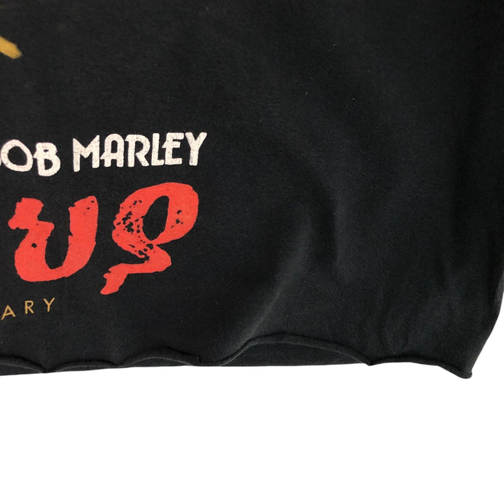 ZION ROOTSWEAR BOB MARLEY Bob Marley Cut-off Band T-Shirt Band T Women's L size cotton black type Vintage Second Hand