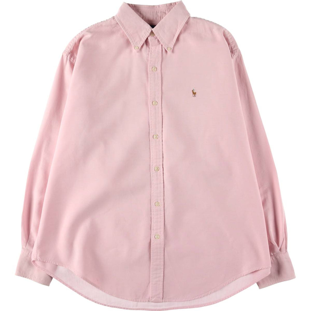 Ralph Lauren RALPH LAUREN long sleeve button-down shirt, women's size XL cotton pink type Vintage Second Hand