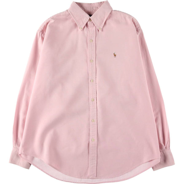 Ralph Lauren RALPH LAUREN long sleeve button-down shirt, women's size XL cotton pink type Vintage Second Hand