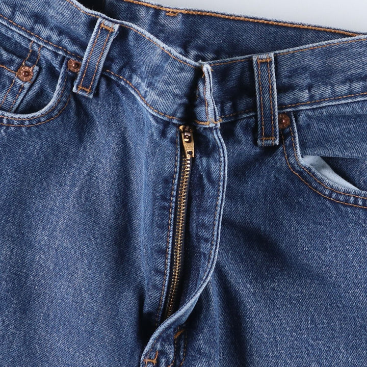 00'S Levi's 550 Relaxed Fit Tapered Leg Tapered Denim Pants Women's L (w28) cotton blue type Vintage Second Hand