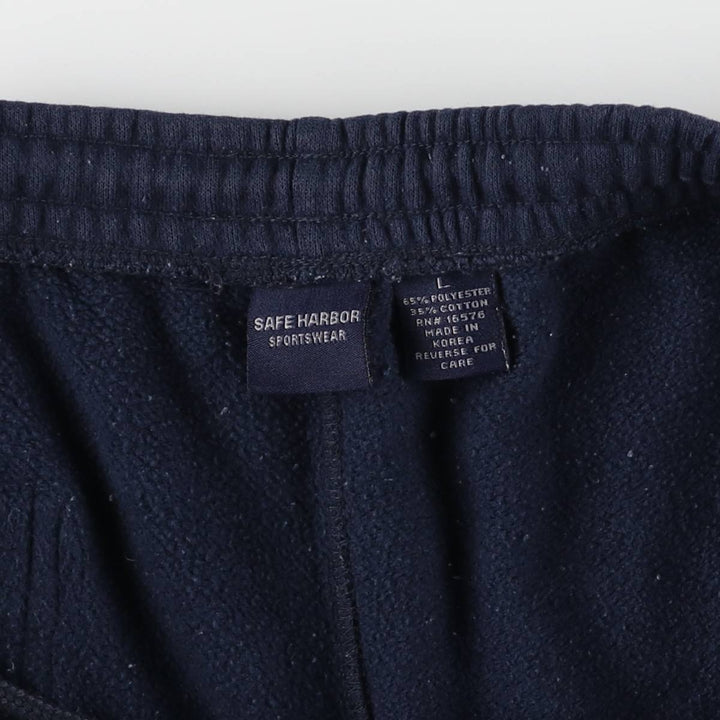 SAFE HARBOR Sweatpants, Men's Size L polyester navy blue type Vintage Second Hand