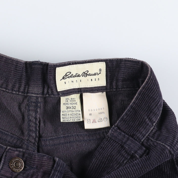 90s-00'S Eddie Bauer Corduroy Pants Men's Size W31 cotton navy blue type Vintage Second Hand