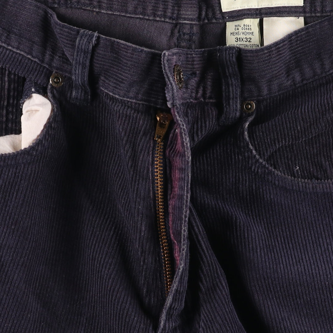 90s-00'S Eddie Bauer Corduroy Pants Men's Size W31 cotton navy blue type Vintage Second Hand