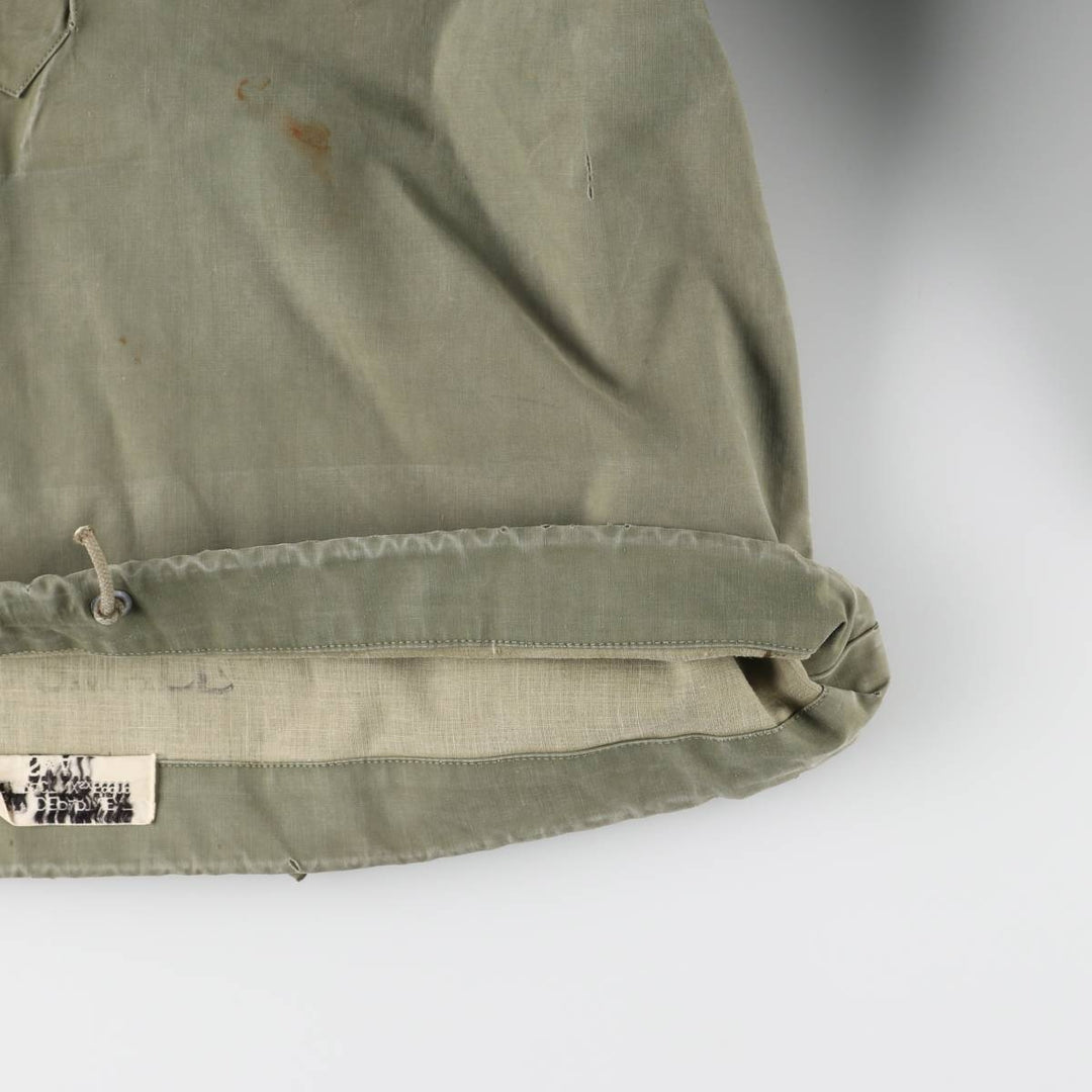 1940s~ Genuine US military USNAVY N-2 rain deck parka, military raincoat, made in USA, SMALL, men's S equivalent unclear Khaki type Vintage Second Hand