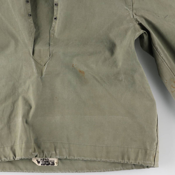 1940s~ Genuine US military USNAVY N-2 rain deck parka, military raincoat, made in USA, SMALL, men's S equivalent unclear Khaki type Vintage Second Hand