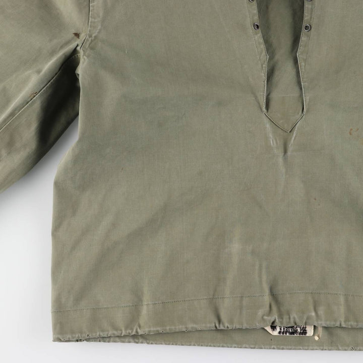 1940s~ Genuine US military USNAVY N-2 rain deck parka, military raincoat, made in USA, SMALL, men's S equivalent unclear Khaki type Vintage Second Hand