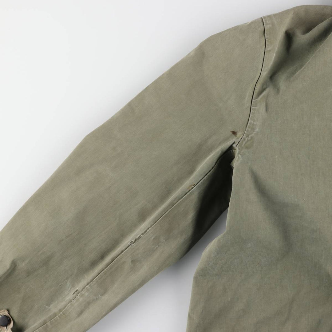1940s~ Genuine US military USNAVY N-2 rain deck parka, military raincoat, made in USA, SMALL, men's S equivalent unclear Khaki type Vintage Second Hand